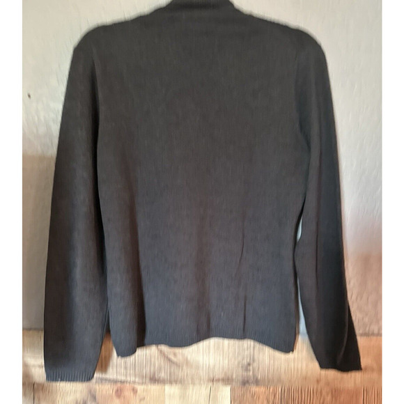 Kate Hill 100% Merino Wool Turtle Neck Sweater Women M Quiet Luxury Old Money - Picture 2 of 7